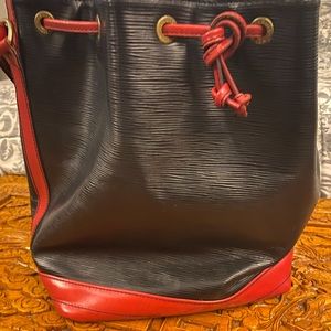 Large Red Louis Vuitton Noe Tote